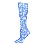 Celeste Stein Womens Compression Sock-Snowflakes
