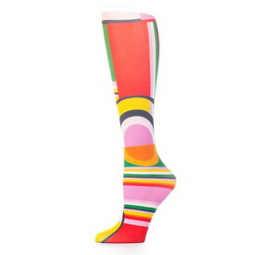 Celeste Stein Womens Compression Sock-Art Deco