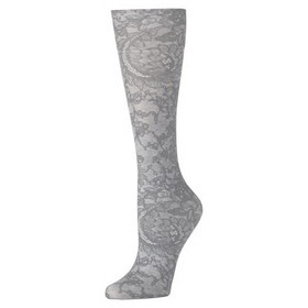 Celeste Stein Compression Sock-Grey Morning Lace