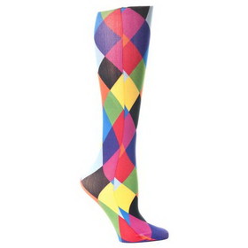 Celeste Stein Womens Compression Sock-Harlequin