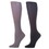 Celeste Stein 20-30 mmHg Compression Sock-Queen-Grey Black (2 Pack)