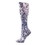 Celeste Stein Womens 10" Ankle Sock-Black White Vines & Roses