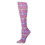 Celeste Stein Womens 10" Ankle Sock-Purple Dot Matrix