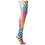 Celeste Stein Womens Tights-Queen-Rainbow Zebra