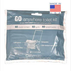 Cleanwaste GO Anywhere Toilet Waste Kits (GO-Kits)