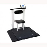 Detecto 6570 Multi-Purpose Clinical Portable Scale w/ Handrail & Seat