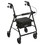Drive R726BK Rollator w/ 6" Wheels-Removable Back Support & Seat-Black