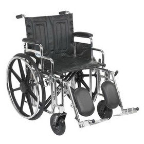 Drive STD20 Sentra Extra Wheelchair-Desk Arms-Elevating Leg Rests-20"