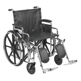 Drive STD22 Sentra Extra Wheelchair-Desk Arms-Elevating Leg Rests-22"