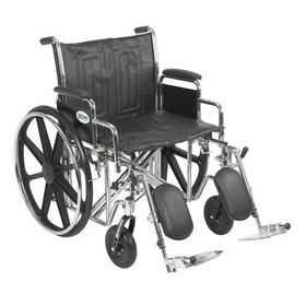 Drive STD22EC Sentra EC Wheelchair-Desk Arms-Elevating Leg Rests-22"