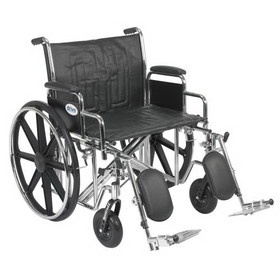 Drive STD24EC Sentra EC Wheelchair-Desk Arms-Elevating Leg Rests-24"