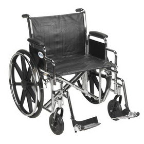 Drive STD24EC Sentra EC Wheelchair-Desk Arms-Swing Away Footrests-24"