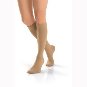 Jobst Opaque Knee High Closed Toe Socks-15-20 mmHg-Black-Small