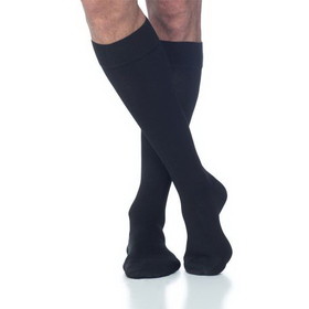 SIGVARIS 233CMG Mens Cotton Calf High Socks w/ Grip Top-30-40 mmHg