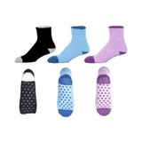 Silverts SV19210 3 Pack-Womens Non Skid Resistant Slipper Socks-Pastel Pack