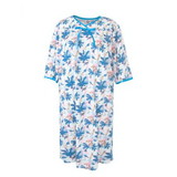 Silverts SV26000 Pretty Cotton Hospital Gown With Snaps Nursing Home & Home Care Nightgowns