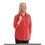 Silverts SV41030 Womens Zip-Front Top For Self-Dressing-Living Coral-Large