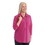 Silverts SV41030 Womens Zip-Front Top For Self-Dressing-Living Coral-Large