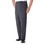 Silverts SV50660 Mens Easy Access Pants With Elastic Waist-Navy-Large