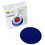 Tenura 753721902 Silicone Non-Slip Round Coaster-Blue-7.5" Diameter
