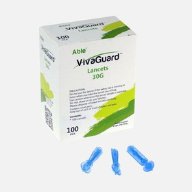 1000 x VivaGuard 30G Single-Use Lancets (10 Boxes of 100)