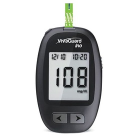 VivaGuard Ino 5 Second Blood Glucose Meter w/ Strip Ejector with 500 Test Strips