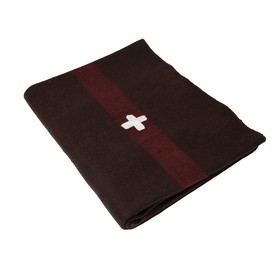 Rothco 10236 Swiss Army Wool Blanket With Cross