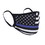 Rothco Thin Blue Line Flag Reusable 3-Layer Polyester Face Mask