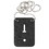 Rothco 11311 Low Profile Leather Badge Holder with Chain