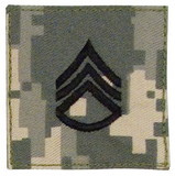 Rothco Official U.S. Made Embroidered Rank Insignia Staff Sergeant Patch