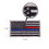 Rothco Thin Blue Line / Thin Red Line US Flag Patch - Hook Back, Price/each