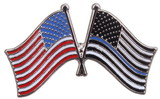 Rothco Thin Blue Line US Flag Pin