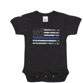 Rothco 2273 Infant Thin Blue Line One-Piece Bodysuit