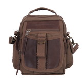 Rothco 2836 Canvas & Leather Travel Shoulder Bag