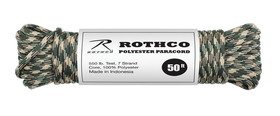 Rothco 550lb Type III Camo Polyester Paracord