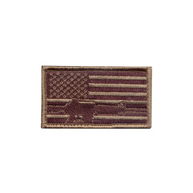 Rothco Subdued Flag & Rifle Morale Patch