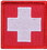 Rothco White Cross Red Morale Patch