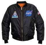 Rothco NASA MA-1 Flight Jacket - Black
