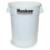 Continental 2000-WH Round Huskee Container - 20 Gal., White, Price/Each