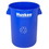 Continental 3200-1 Recycle Round Huskee - 32 Gal., Price/Each