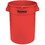 Continental 3200-RD Round Huskee w/o lid - 32 Gal., Red, Price/Each