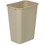 Continental 4114-BE Plastic Wastebasket -41 1/4 Qt, Beige, Price/Each