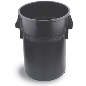 Continental 4442-BK Huskee Superkan Receptacle -44 Gal., Blk