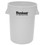 Continental 4444-WH Round Huskee w/o lid - 44 Gal., White, Price/Each