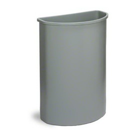 Continental 8321-GY Half Round Wall Hugger Container - Grey