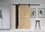 Northbeam COV0301901910 Artisan Sliding Door 36" Kit, Unfinished With Sliding Door Hardware