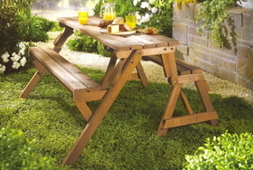 Northbeam MPG-ACT04 Interchangeable Picnic Table / Garden Bench