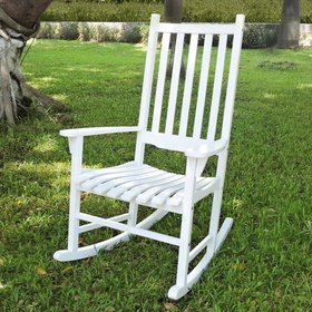 Northbeam MPG-PT-41110WP Traditional Rocking Chair, White Painted