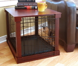 Zoovilla MPLC001 Cage with Crate Cover, Mahogany, Large