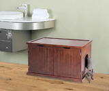 Zoovilla MPS012 Cat Washroom Bench, Walnut